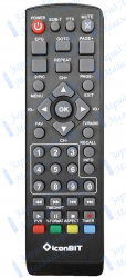 Пульт для Iconbit MP-0301C, MP-0401C, Movie HDS T2, Movie FHD T2 для цифровой приставки DVB-T2 