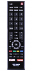 Пульт ДУ универсальный Huayu RM-L1625 для Toshiba замена CT-8514, CT-8547, 32V25KE, 32V35KE, 43E25KE, 43V35KE