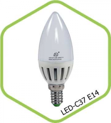 ЛАМПА СВЕТОДИОДНАЯ LED С-37 ECONOM 7.5вт. аналог лампочки 60вт. Цоколь Е14