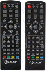 Пульт для D-COLOR DC922HD, DC937HD, DC955HD, DC961HD для цифровой приставки ресивера DVB-T2*