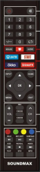 Пульт для Soundmax SM-LED24M09S, SM-LED32M07S, SM-LED32M12S, SM-LED32M17S, SM-LED43M02SU, SM-QLED50T21SU, SM-LED50M02SU, SM-QLED50T2S, SM-QLED50T2SU, SM-QLED55T21SU, SM-LED55M02SU, SM-LED65M02SU *