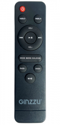 Пульт для акустики, саундбара Ginzzu GM-502, GM-503, GM-504 *