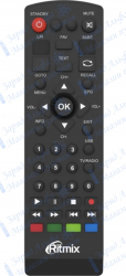 Пульт для Ritmix HDT2-920 для цифровой приставки ресивера DVB-T2 HDT2-1240, HDT2-1650DD *