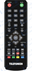 Пульт для Telefunken TF-DVBT232 для цифровой приставки ресивера DVB-T2 