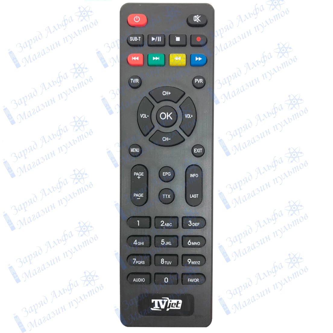 Пульт к TV Jet RE820HDT2 для цифровой приставки ресивера DVB-T2