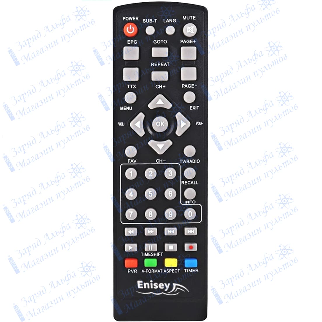 Пульт к Enisey HD-900L для цифровой приставки ресивера DVB-T2