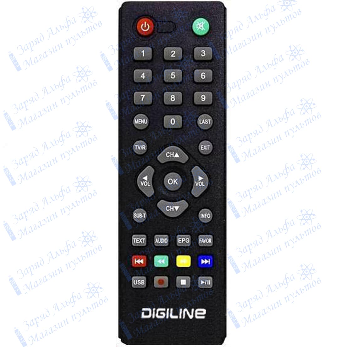 Пульт к Digiline GHB-898 для цифровой приставки ресивера DVB-T2
