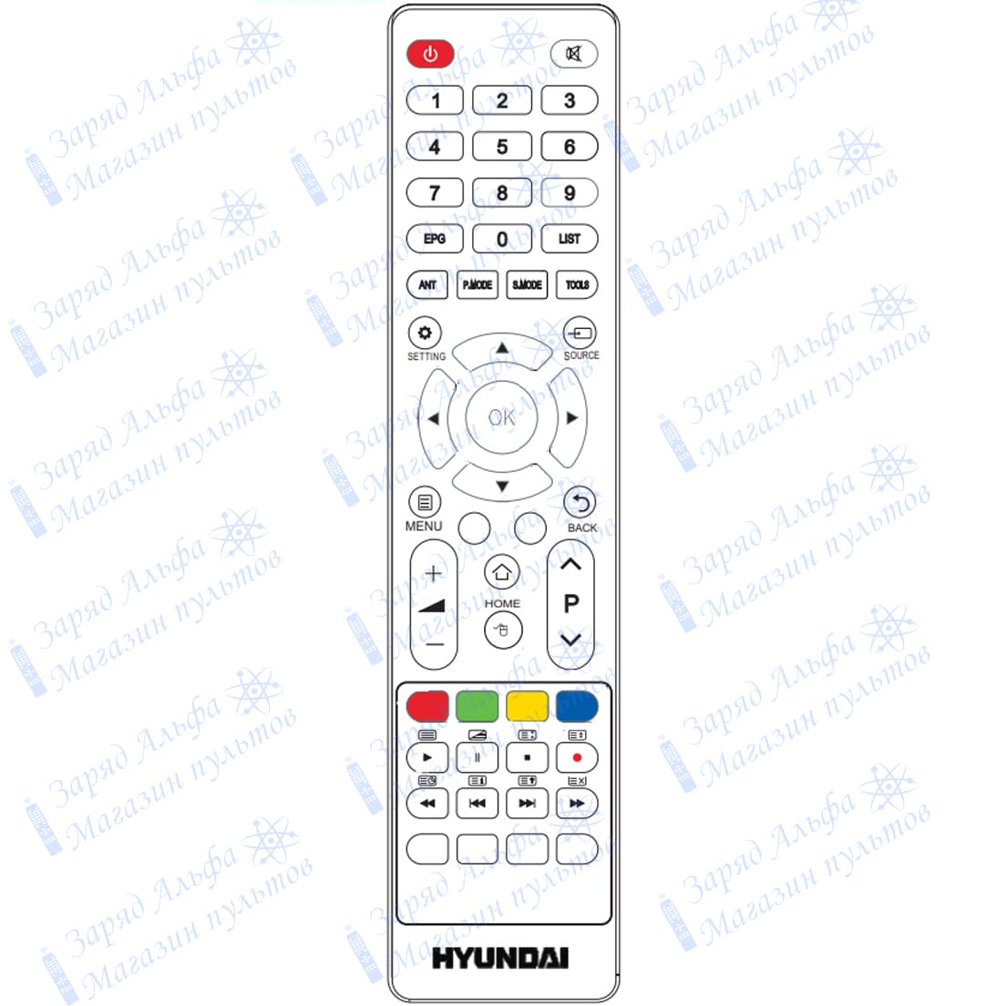 Пульт к Hyundai H-LED55EU7001 для телевизора