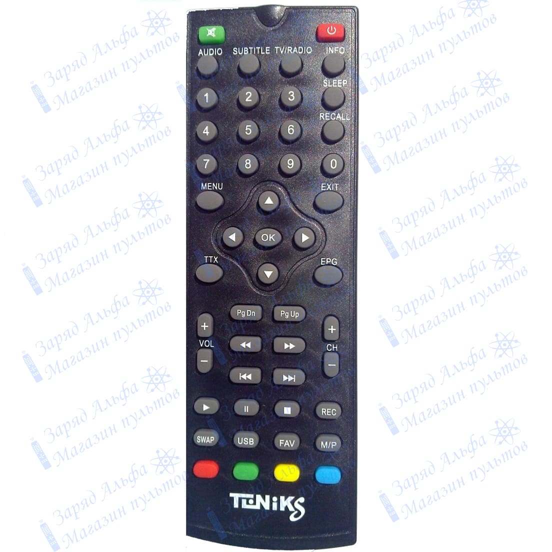 Пульт к Teniks DTR-125 для цифровой приставки ресивера DVB-T2