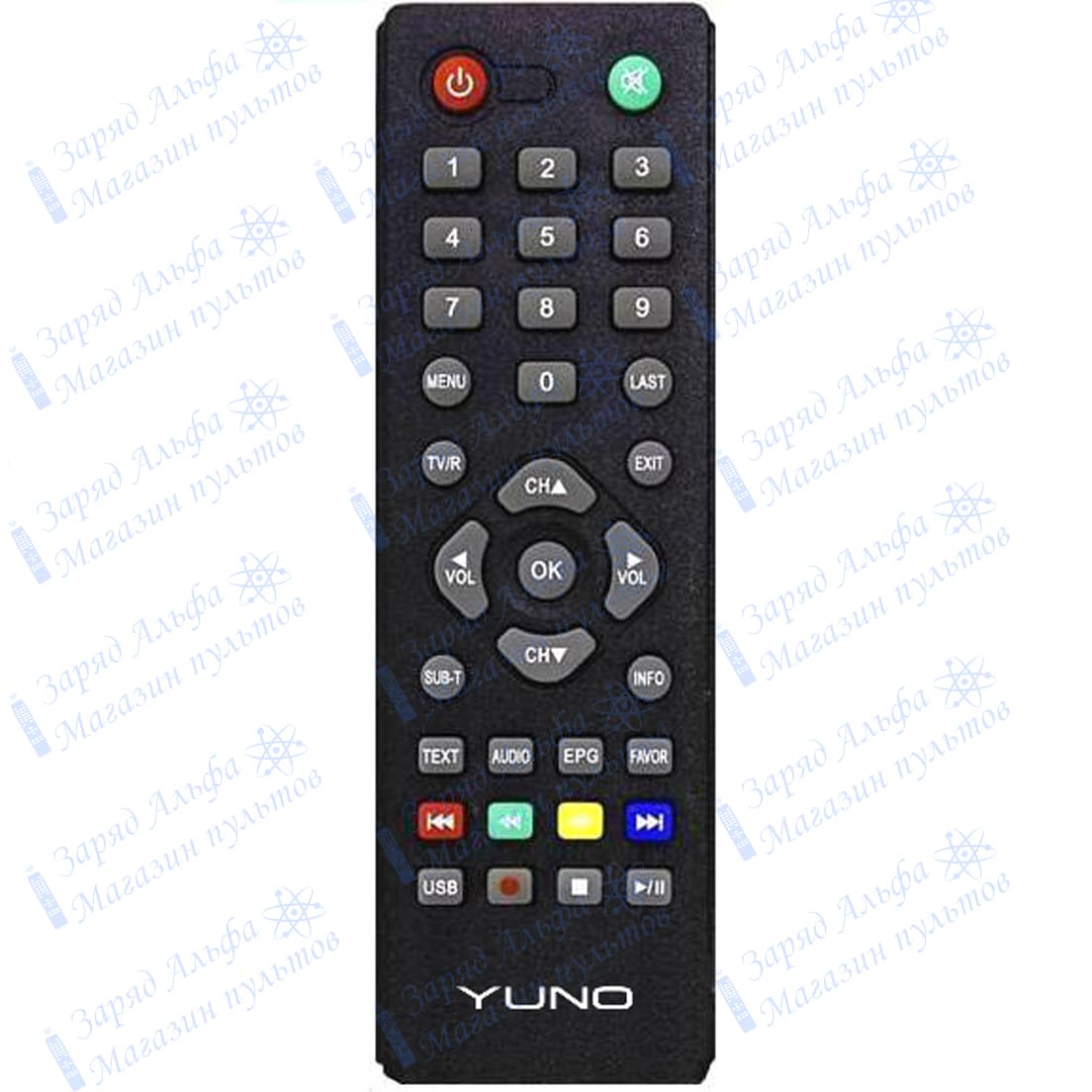 Пульт к Yuno DVT-1102 для цифровой приставки ресивера DVB-T2