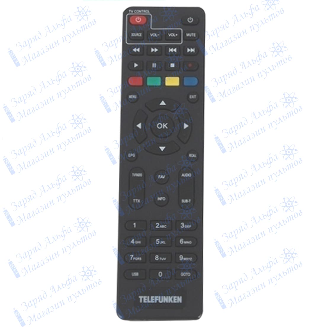 Пульт к Telefunken TF-DVBT260 для цифровой приставки ресивера DVB-T2